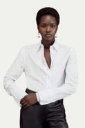 Karen Millen Cotton Woven Buttoned Shirt