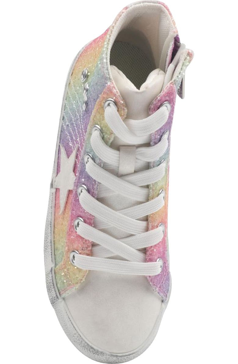 Nina Kids' Taralyn Glitter High Top Sneaker, Alternate, color, Multi Glitter
