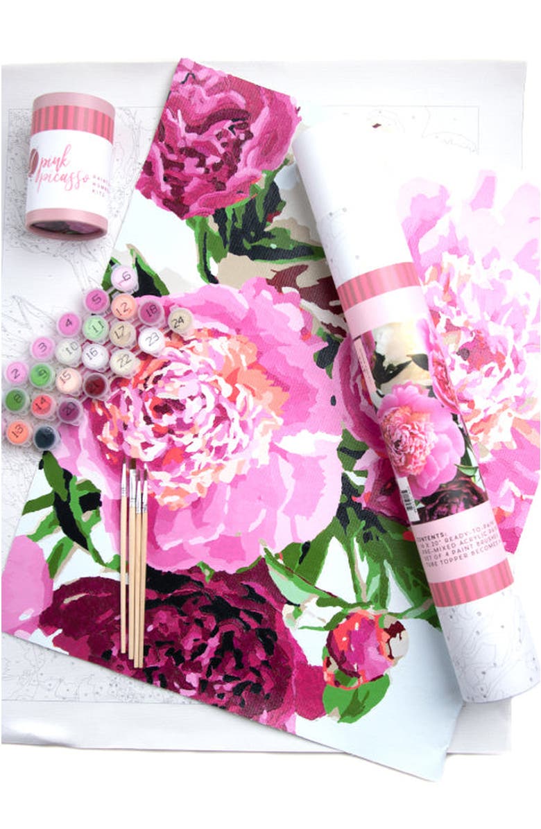 Pink Picasso Kits Magic Paint by Numbers Kit, Main, color, Magenta