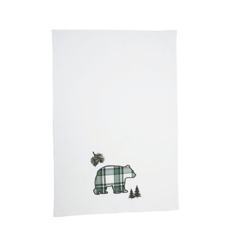 C & F Home C&f Home Evergreen Bear Towel In Green