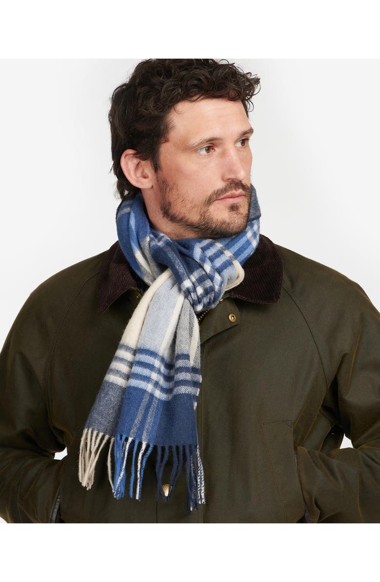 Barbour Kindar Check Print Wool Blend Scarf, Alternate, color, 