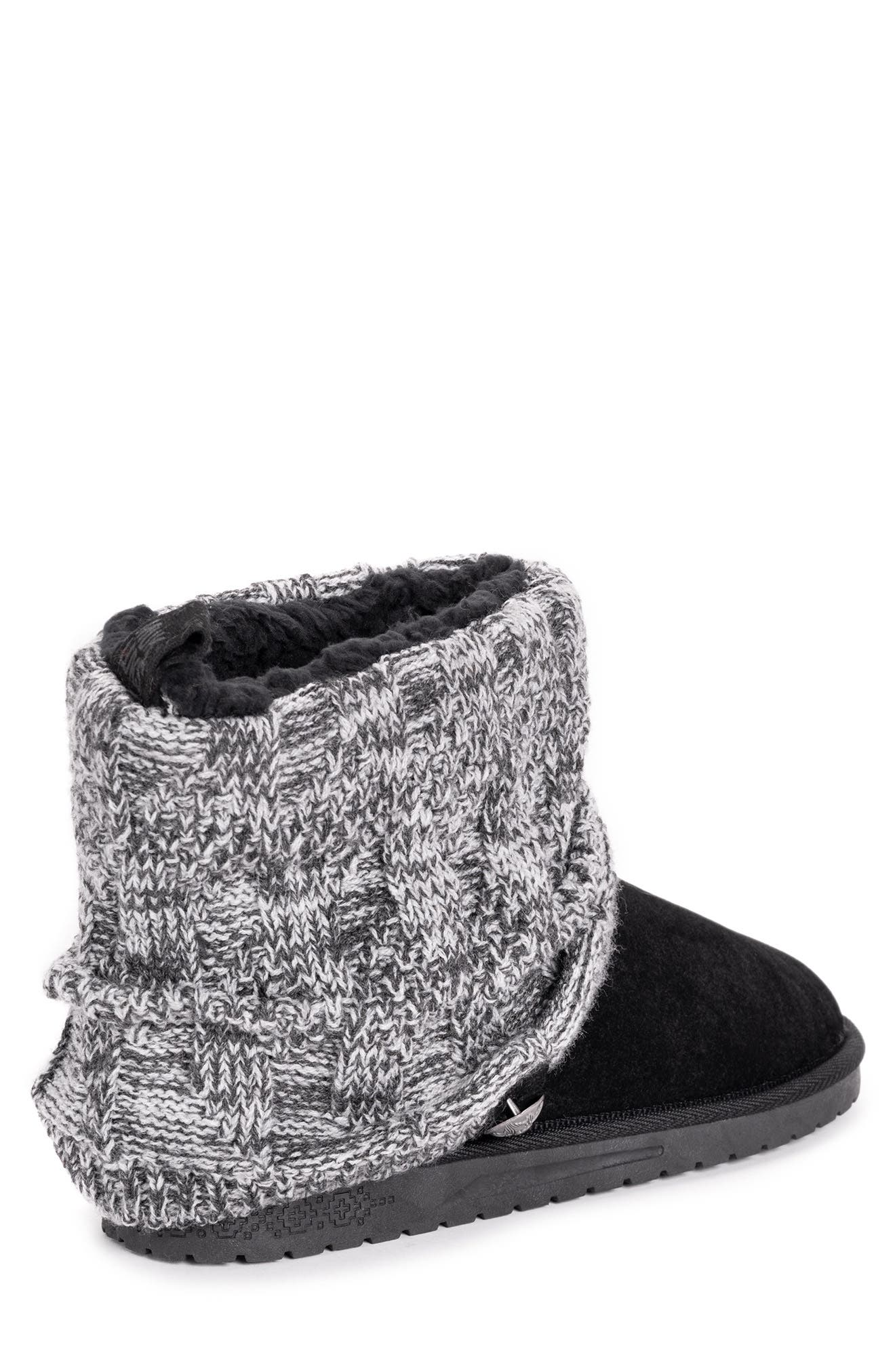 MUK LUKS ESSENTIALS Essentials Faux Shearling Lined Cable Knit Shaft Boot - Wide Width Available, Alternate, color, 