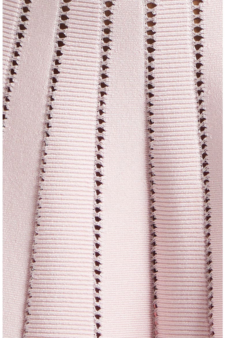 Crossover Neck Halter Open Stitch Sweater Dress, Alternate, color, 4HQ PINK