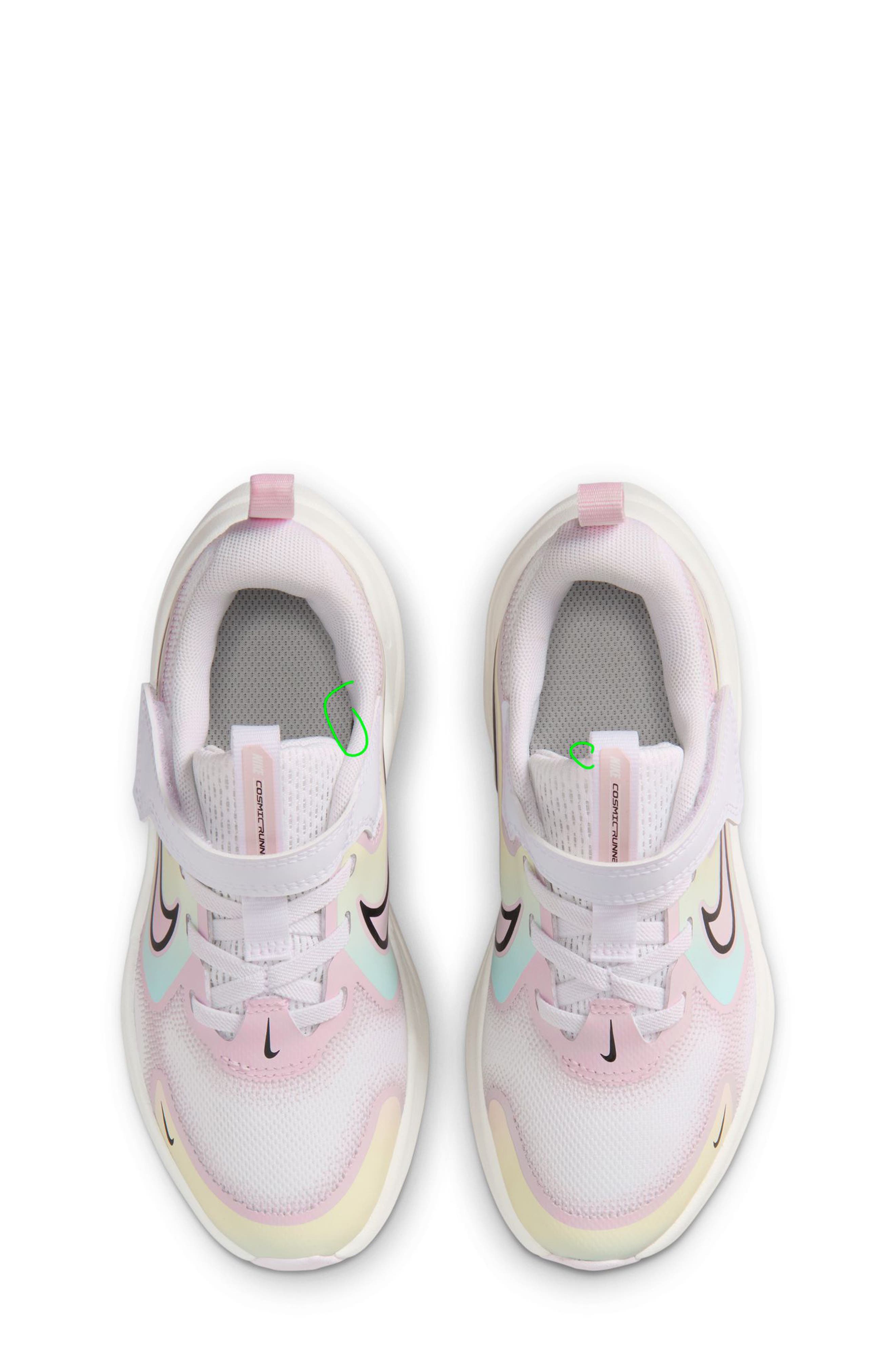 Cosmic Runner Running Shoe, Alternate, color, WHITE/ BLACK/ BLEACHED LILAC