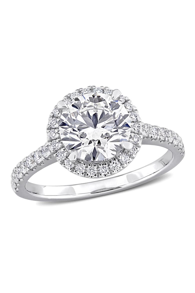 2-3/8 CTW Lab-Grown Diamond Halo Ring 14k, Main, color, White Gold