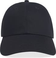 Favorite Daughter Cotton Twill Leather Strap Baseball Cap