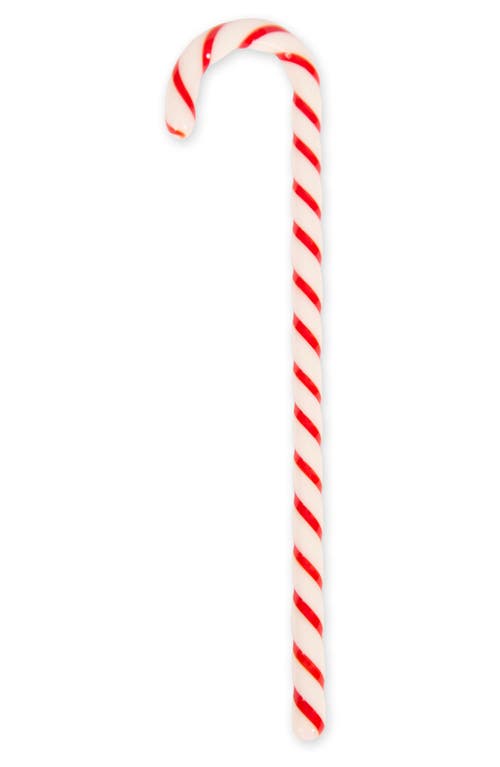 Design Imports Set Of 6 Candy Cane Swizzle Sticks In White