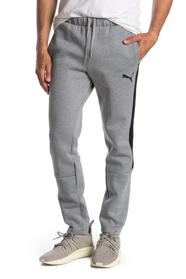 Evostripe Core Pants, Main, color, MEDIUM GRAY HEATHER