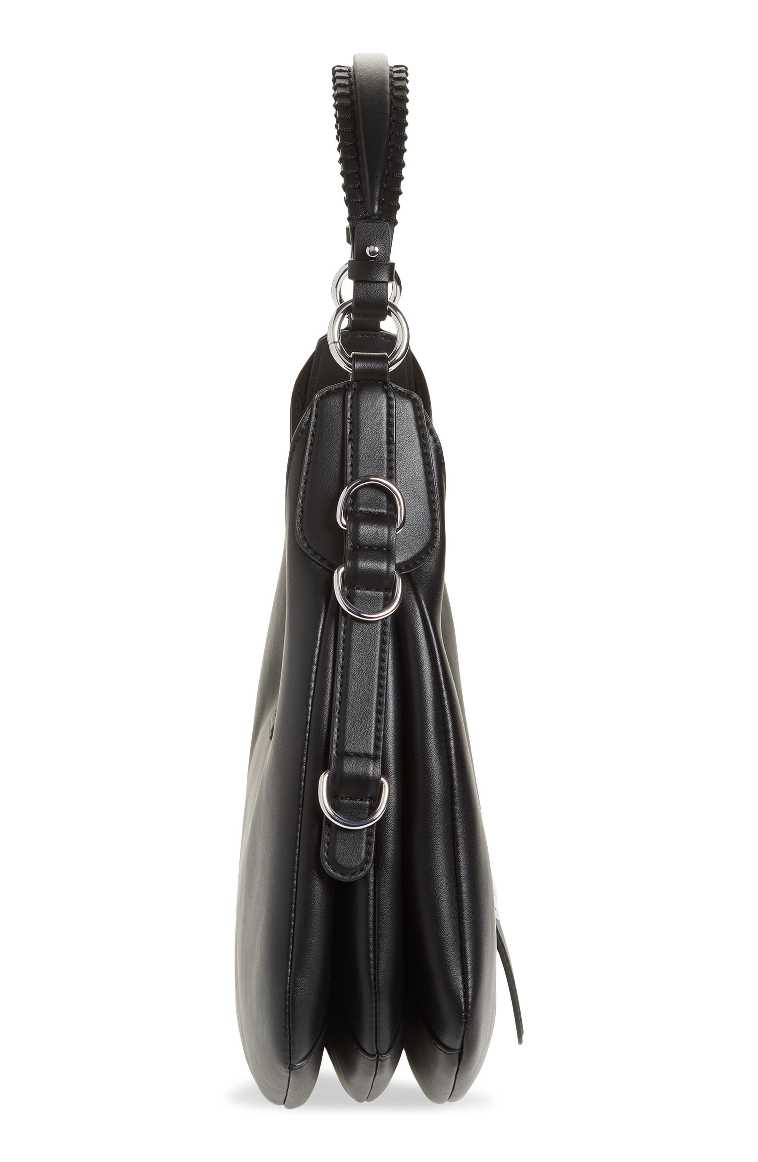 Ganni Small Kat Shoulder Bag, Alternate, color, Black