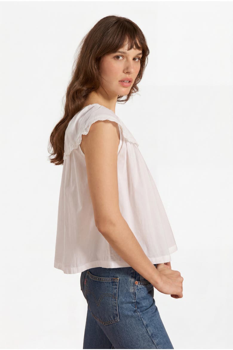 Eponine Blouse, Alternate, color, White