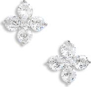 Cara Cubic Zirconia Clover Stud Earrings