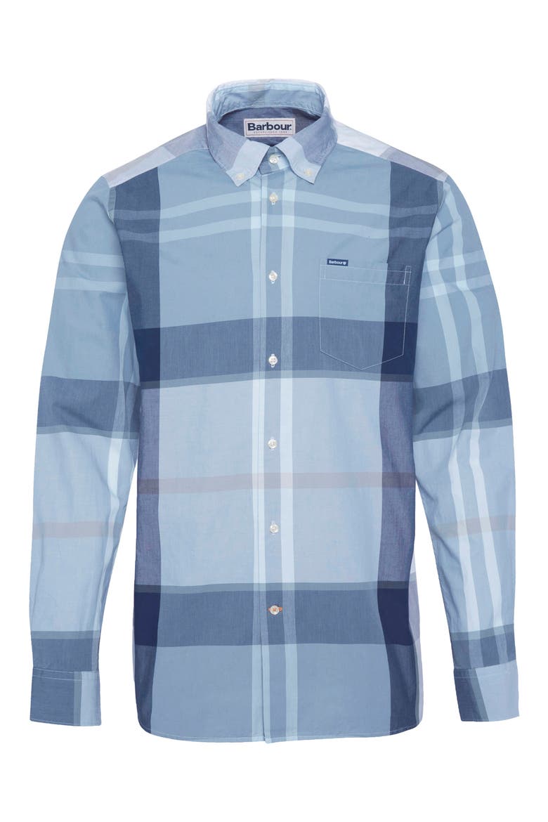 Harris Trim Fit Exploded Check Cotton Button-Down Shirt, Alternate, color, NORTHSHORE TARTAN