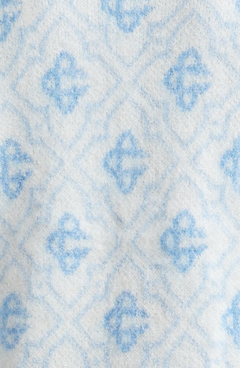 Casablanca Monogram Full Zip Cardigan, Alternate, color, Monogram