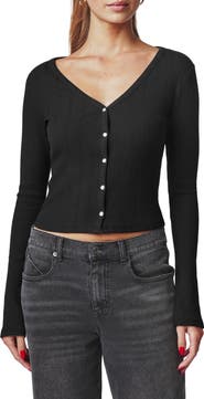 Florence by Mills Ribbed Henley Cardigan