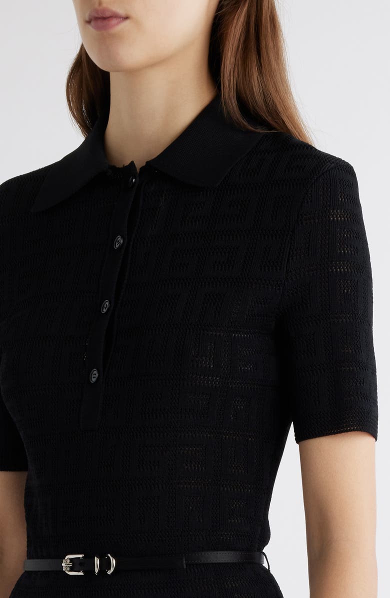 Givenchy Belted Midi Polo Dress, Alternate, color,