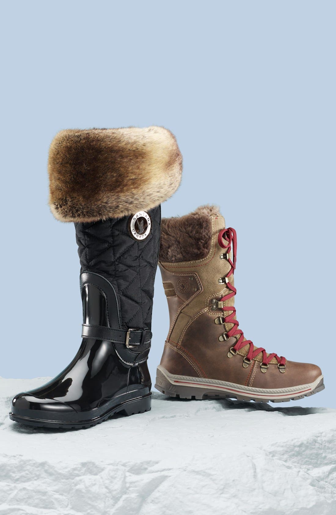 Santana Canada 'Clarissa' Waterproof Rain Boot, Alternate, color, 