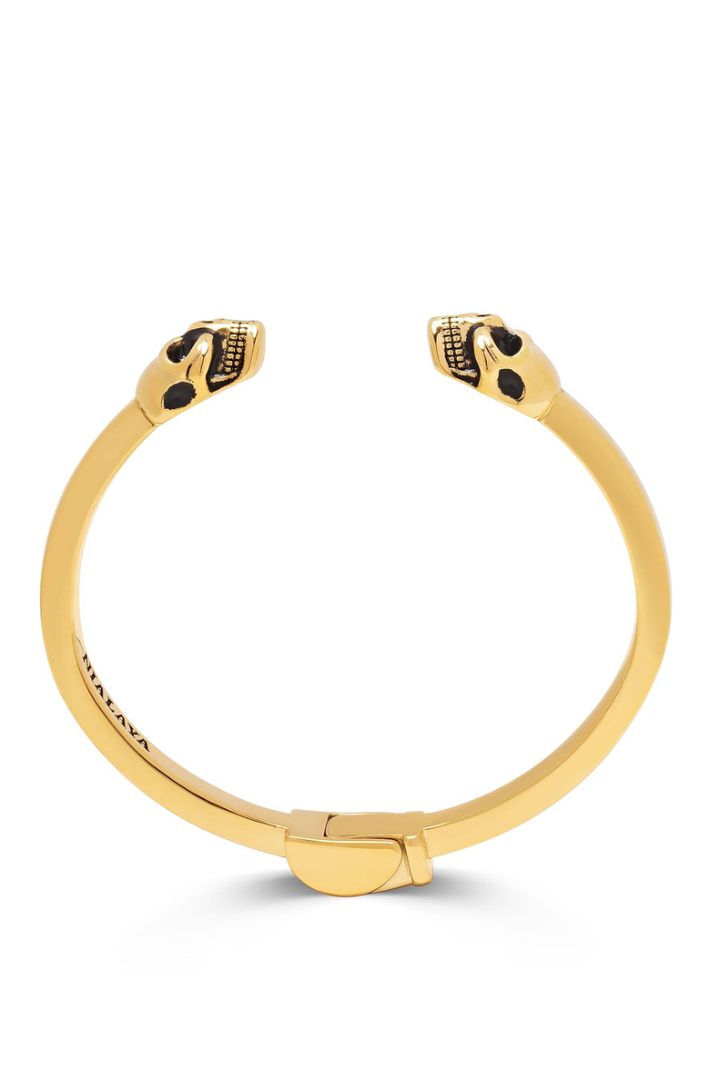Golden Skull Bangle, Main, color, Gold