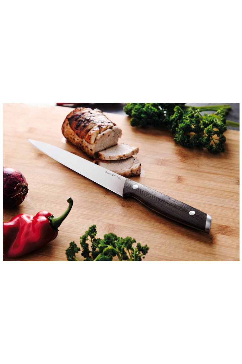 Stainless Steel Carving Knife, Alternate, color, BROWN