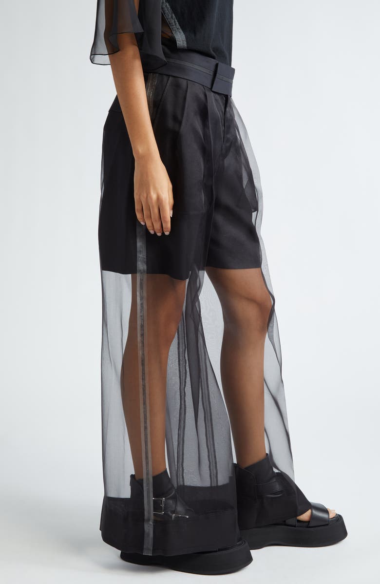 Undercover Layered Silk Organza Wide Leg Pants, Alternate, color,