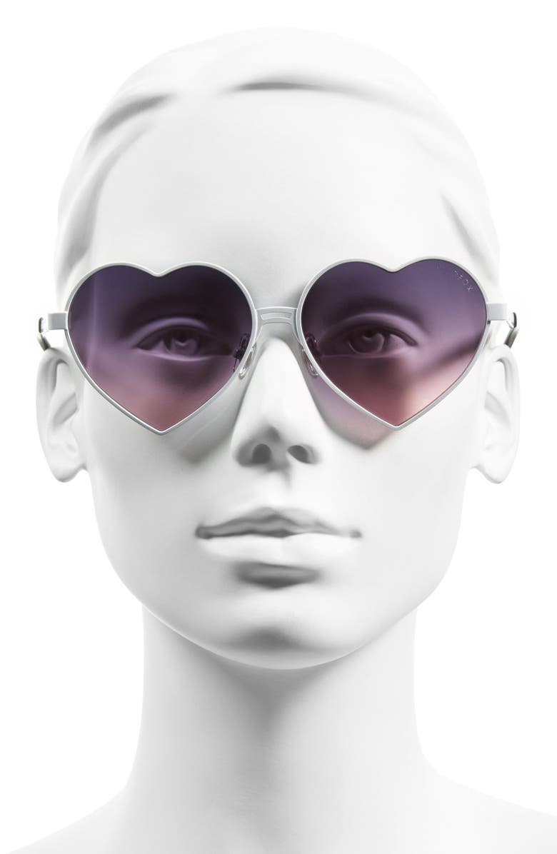 Wildfox 'Lolita' 59mm Heart Sunglasses, Alternate, color,