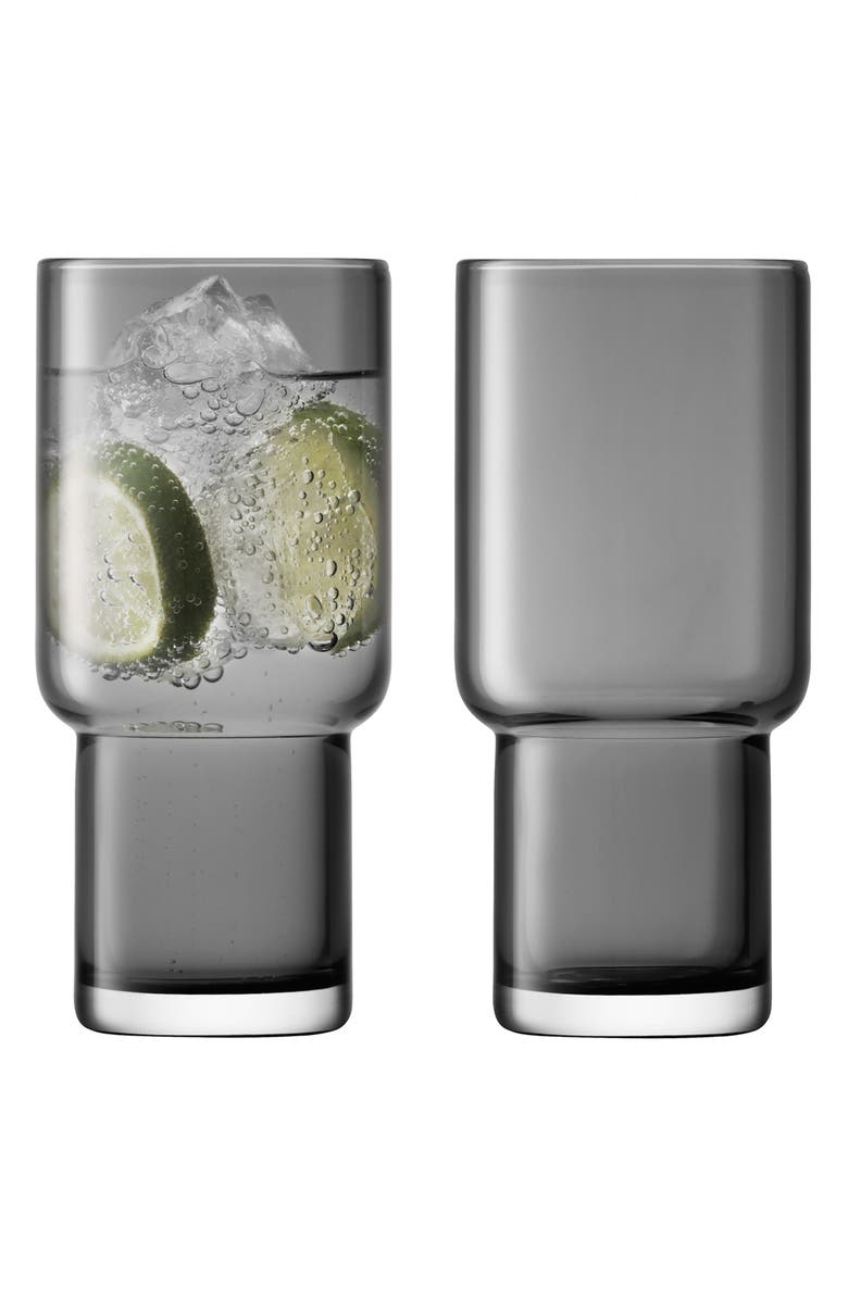 LSA Utility Set of 2 Highball Glasses, Main, color, 
