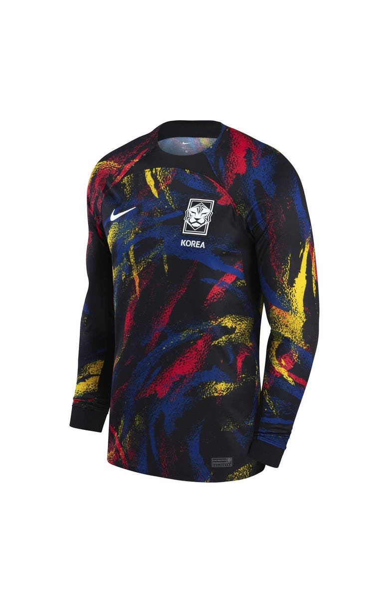 Nike Men's Nike Black South Korea National Team 2022/23 Away Breathe Stadium Replica Blank Long Sleeve Jersey, Alternate, color,