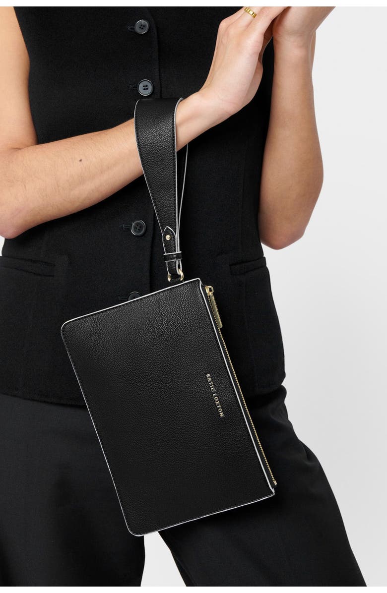 Katie Loxton Marni Wristlet Pouch, Alternate, color, Black