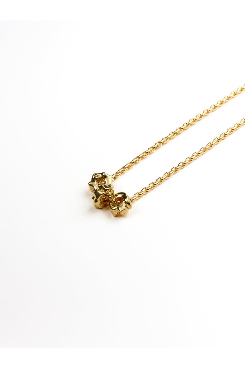 Hunter Nugget Necklace, Main, color, Recycled Gold Vermeil
