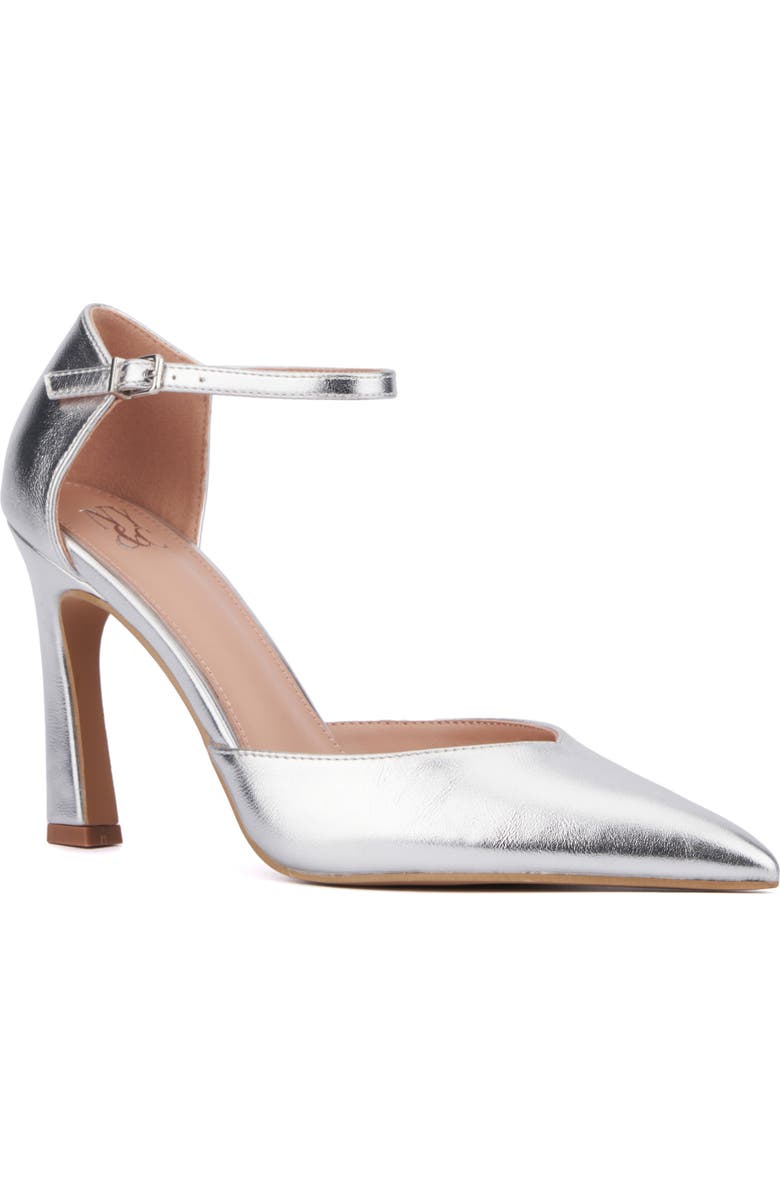 NEW YORK AND COMPANY Xaria Pump, Main, color, Silver Metallic