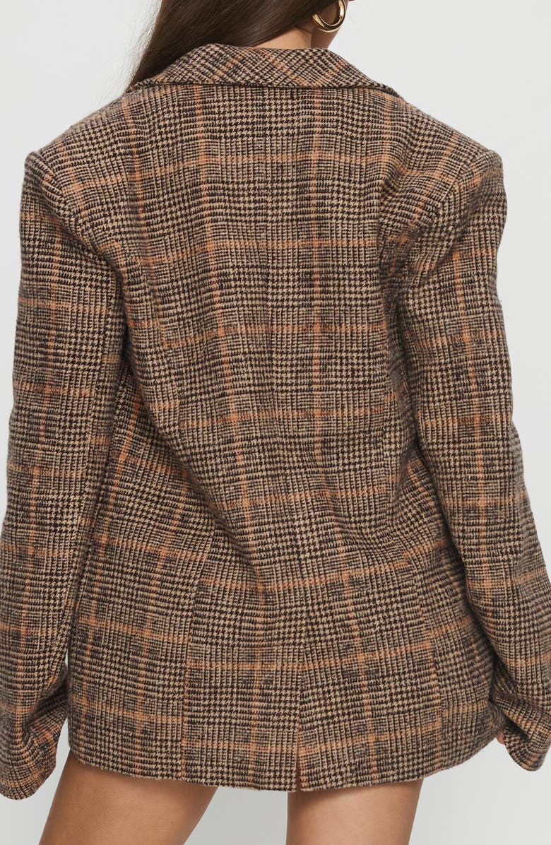 Princess Polly Ayvanna Oversize Glen Plaid Blazer, Alternate, color,