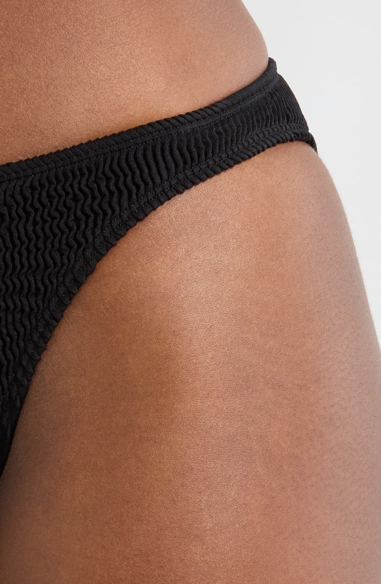 CLEONIE Channel Textured Bikini Bottoms, Alternate, color,