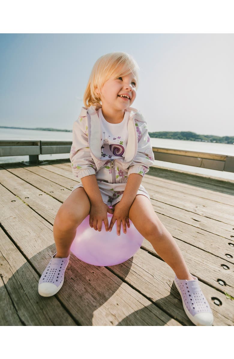 Deux par Deux Organic Cotton Jersey Snail T-Shirt, Alternate, color, White