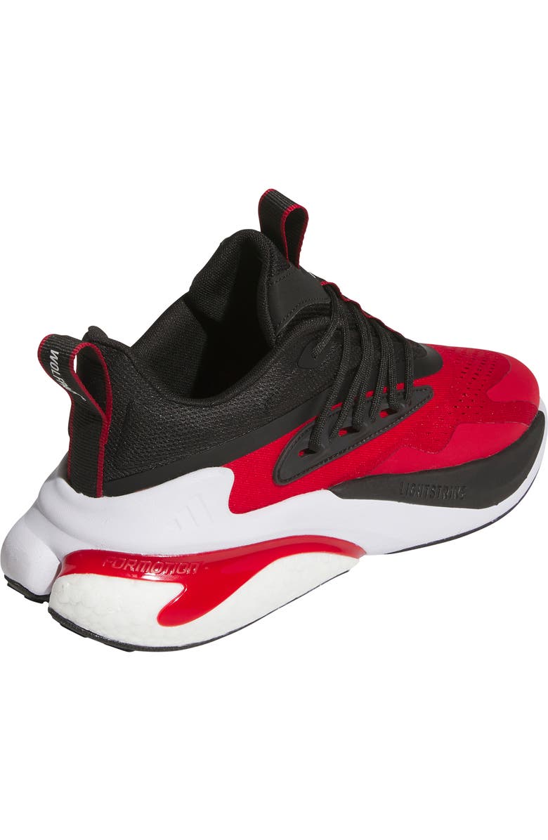 adidas Alphaboost v2 Team Colors Running Shoe, Alternate, color, Team Power Red/ Black/ White