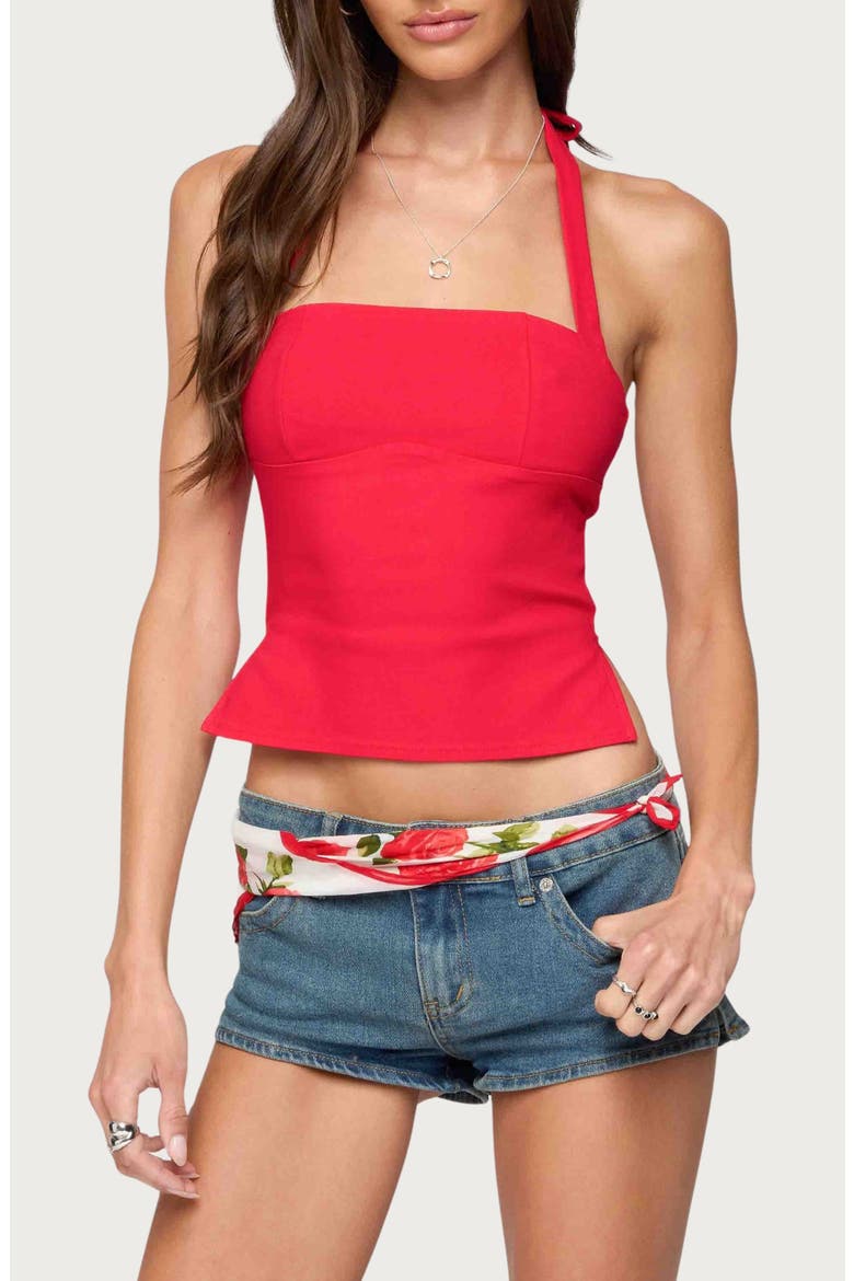 Dara Halter Top, Main, color, RED