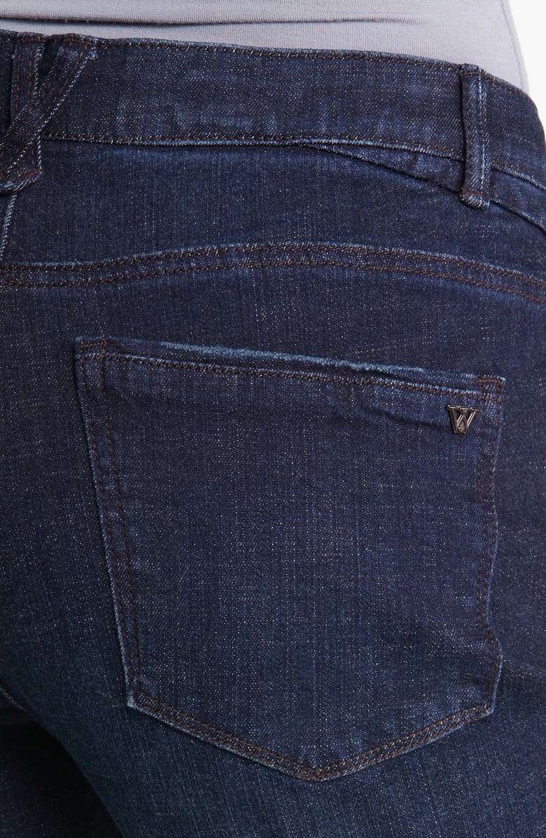 Wit & Wisdom 'Ab'Solution High Waist Raw Hem Slim Straight Leg Jeans, Alternate, color, 