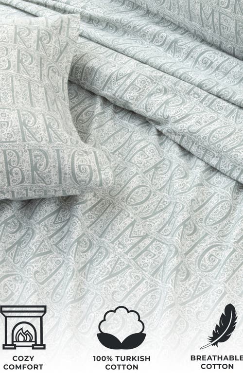 Woven & Weft Turkish Cotton Flannel Holiday Sheet Set