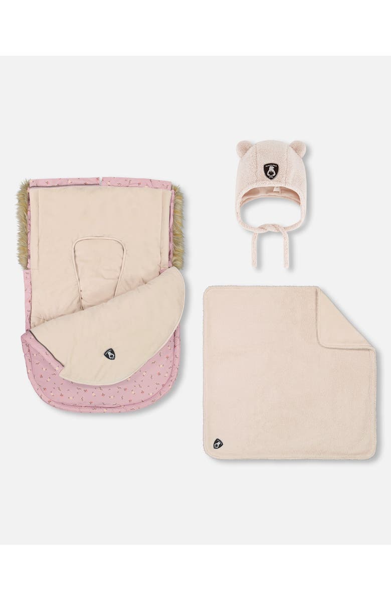 Deux par Deux Baby Girl's Baby Bunting Bag Pink Designed For Car Seat, Alternate, color, 