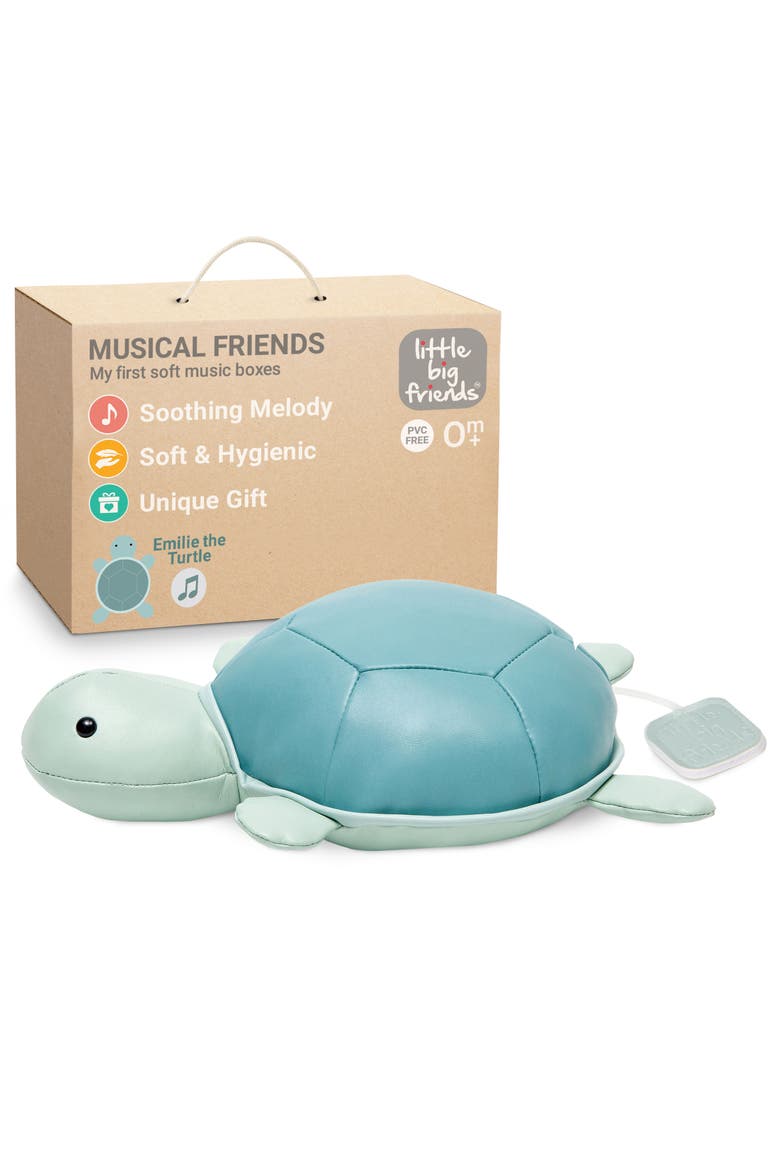 Musical Animals - Turtle, Plush Baby Music Box, Nursery Toy & Décor, Alternate, color, Blue