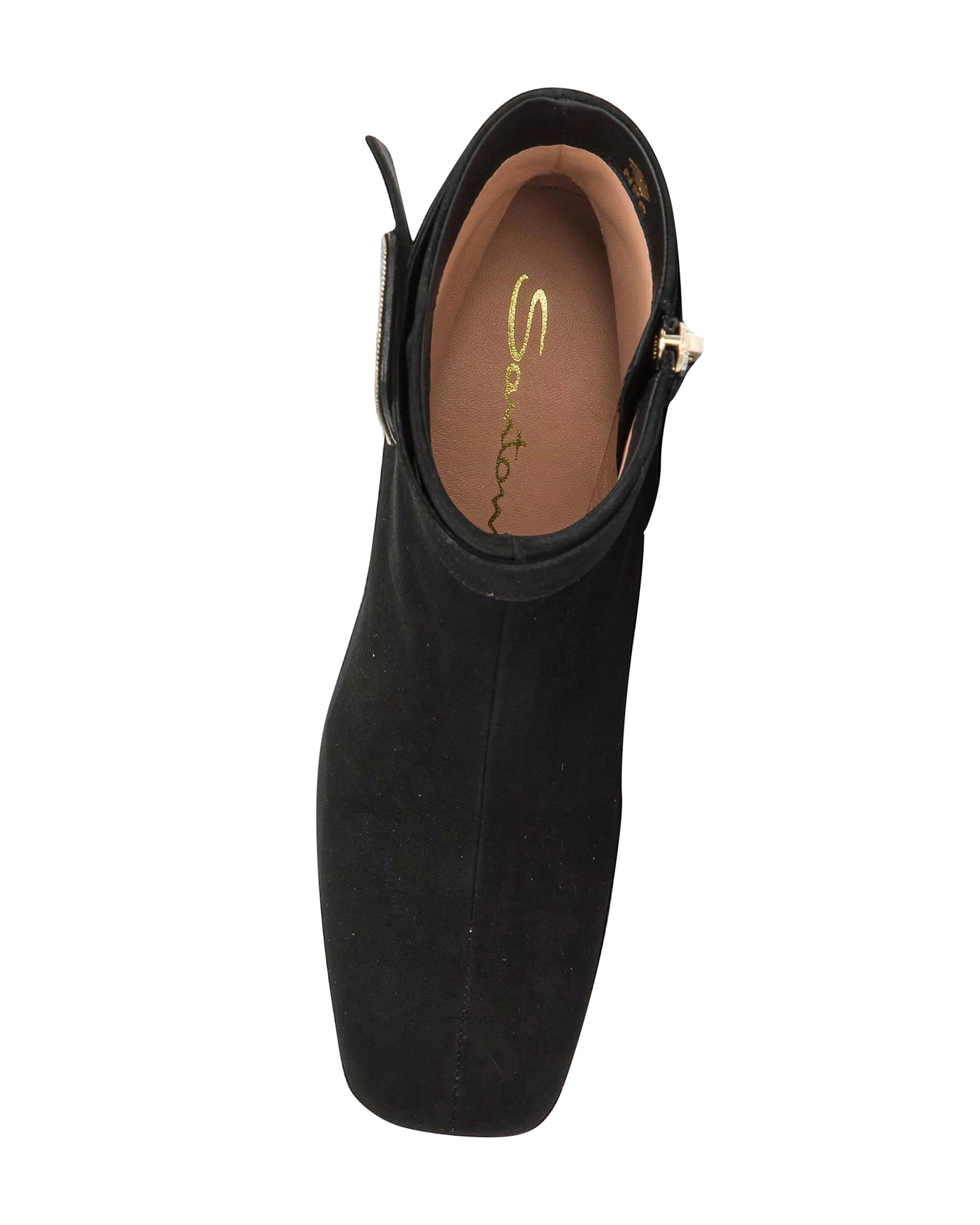 Suede Ankle Boots, Alternate, color, Black