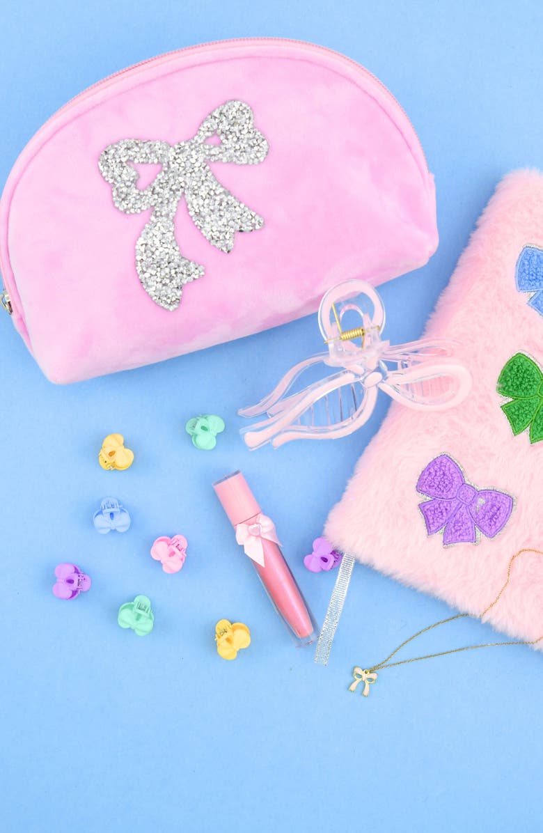 Iscream Kids' Bow Cosmetics Bag, Alternate, color, 