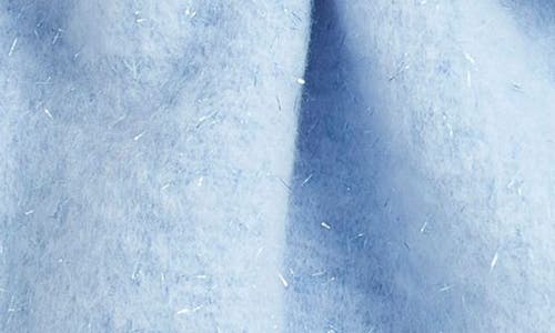 Treasure & Bond Cozy Sparkle Fringe Scarf In Blue
