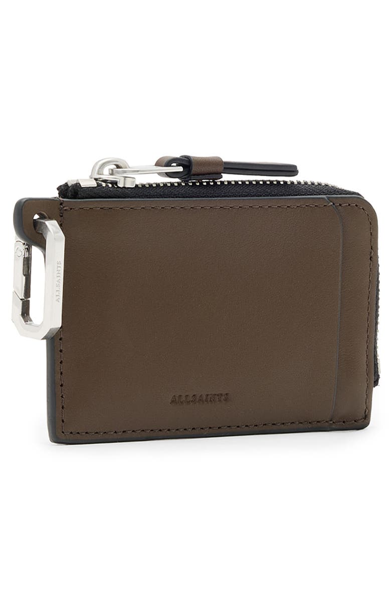 AllSaints Remy Leather Wallet, Alternate, color, Fango Brown