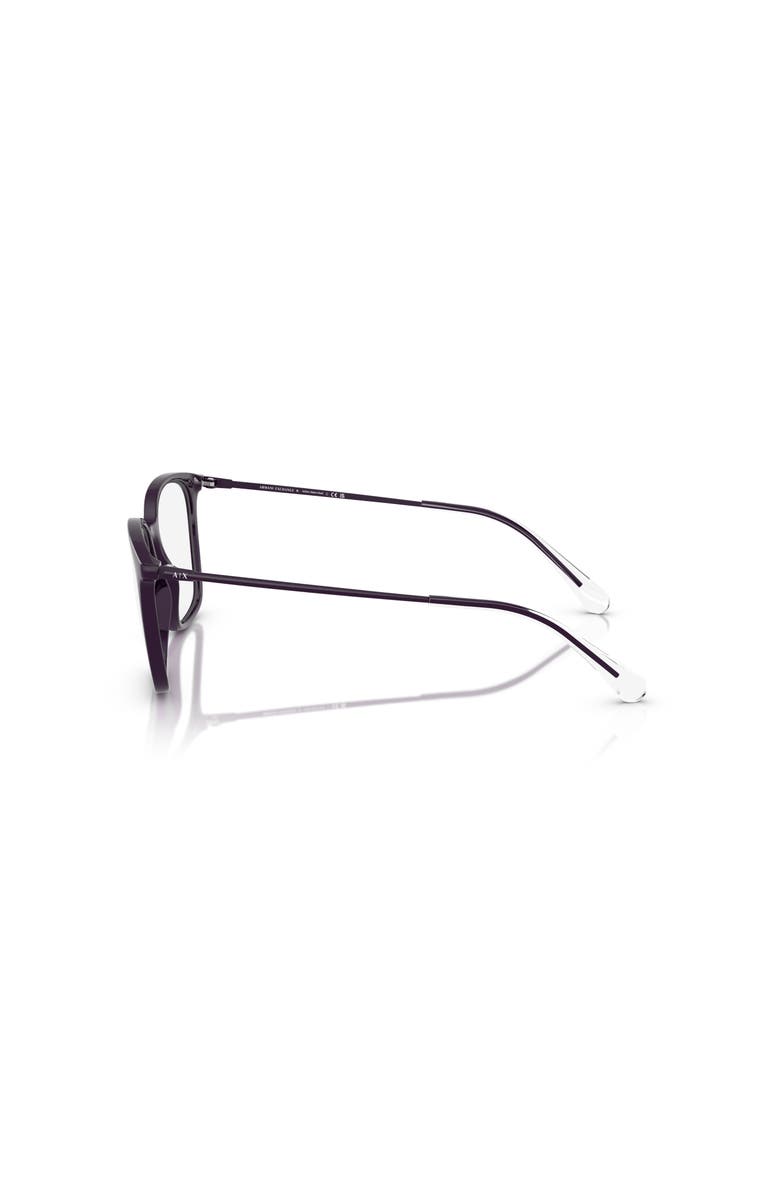 Armani Exchange 53mm Butterfly optical glasses, Alternate, color, Violet