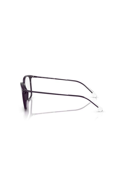 Armani Exchange 53mm Butterfly Optical Glasses In Black