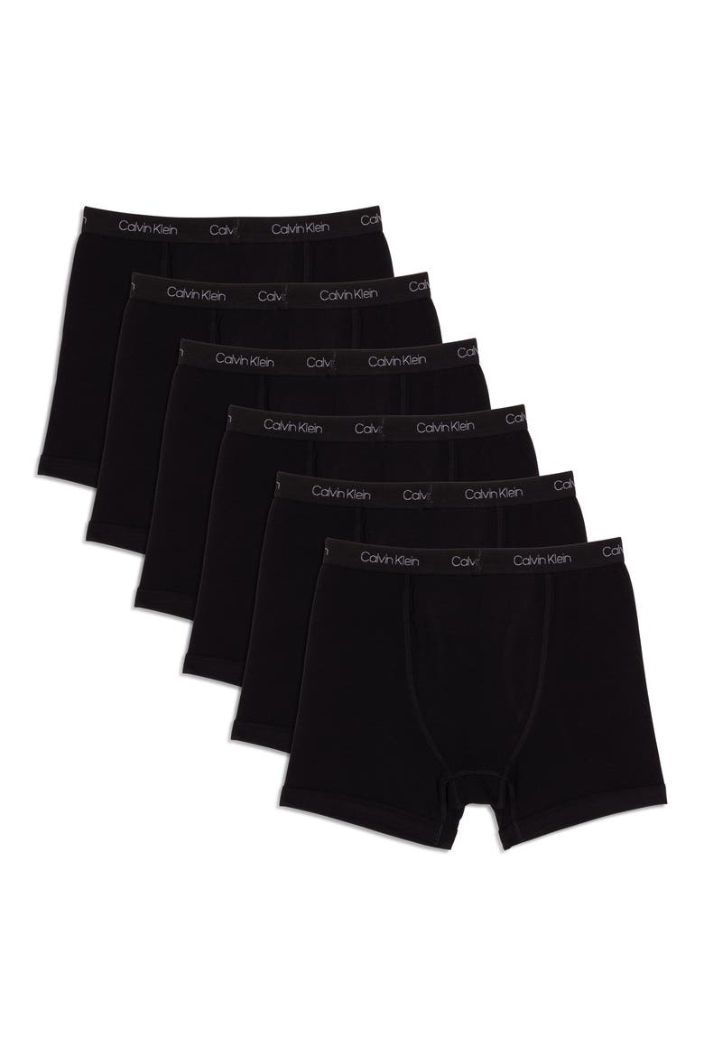 Kids' Assorted 6-Pack Boxer Briefs, Alternate, color, ALL BLACK