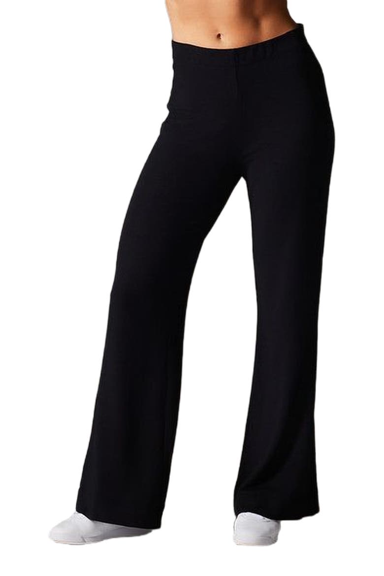 Cozy Luxe Wide Leg Pant, Alternate, color, EBONY