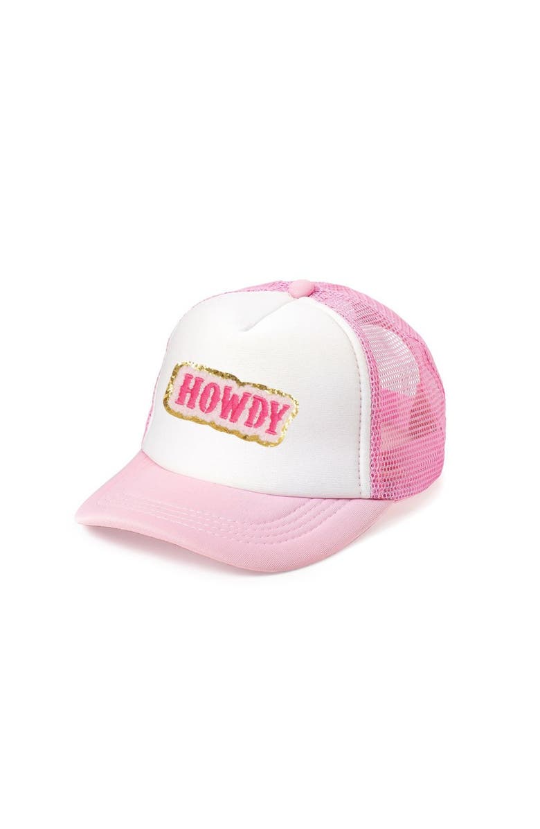 Sweet Wink Howdy Patch Trucker Hat, Main, color, 