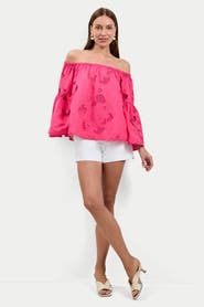 Trina Turk Perry Off-Shoulder Top