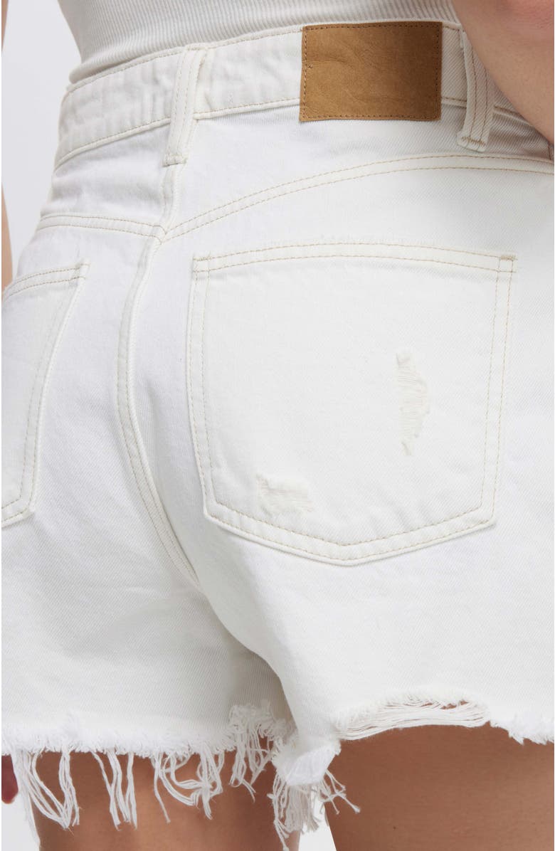 Cotton On Women's Original Denim Short, Alternate, color, Vintage White Rip