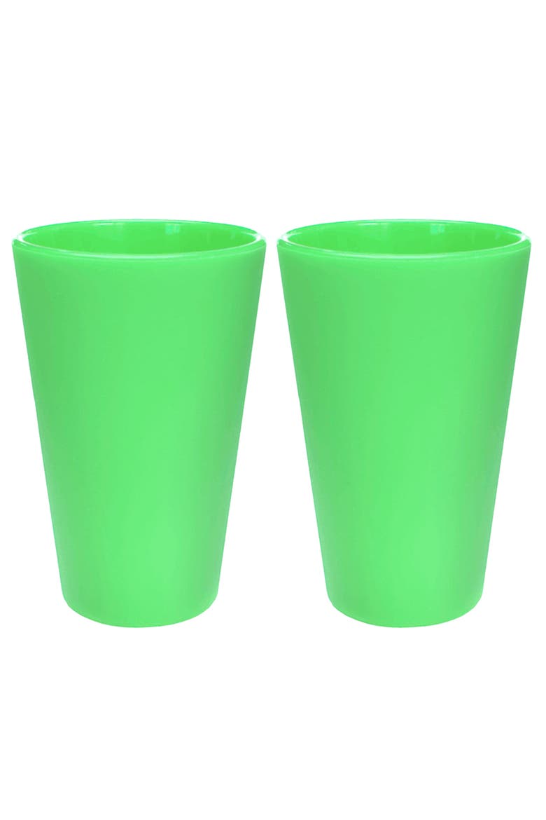 Silicone Pint Glasses 16oz 2 Pack, Main, color, Green